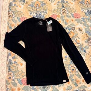 Merino Tech Women's Black Long Sleeve Top